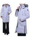 Women's Onyx Causapscal Padding Frost Fox Fur Light Grey - MOOSE KNUCKLES - BALAAN 2