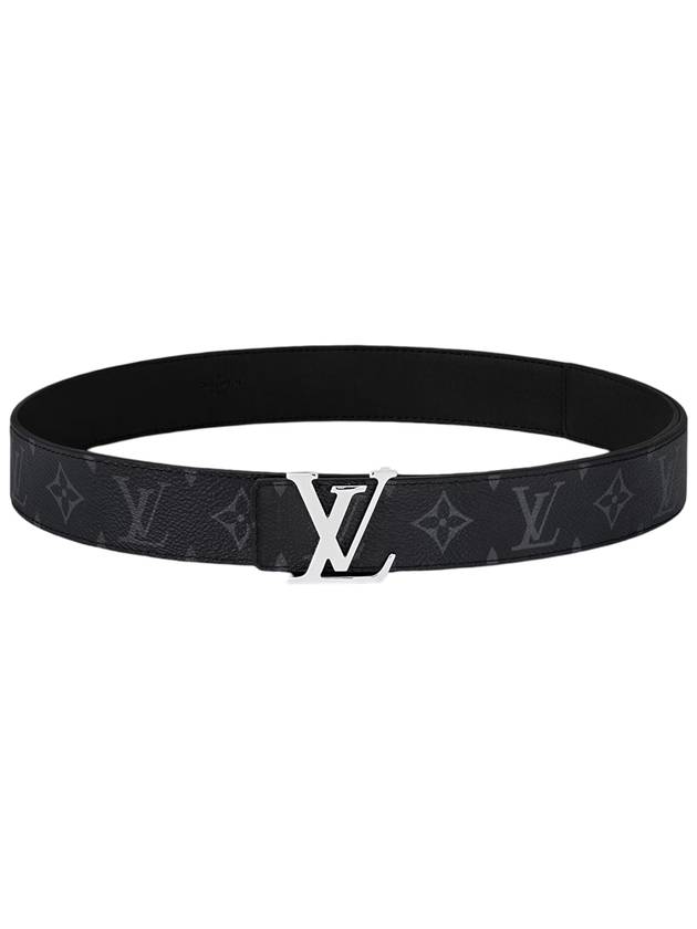 LV Initial Reversible Monogram Leather Belt 35mm Black - LOUIS VUITTON - BALAAN 1