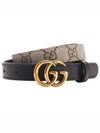 GG Marmont Thin Belt Beige - GUCCI - BALAAN 2