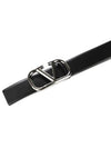 V Logo Signature Leather Belt Black - VALENTINO - BALAAN 3