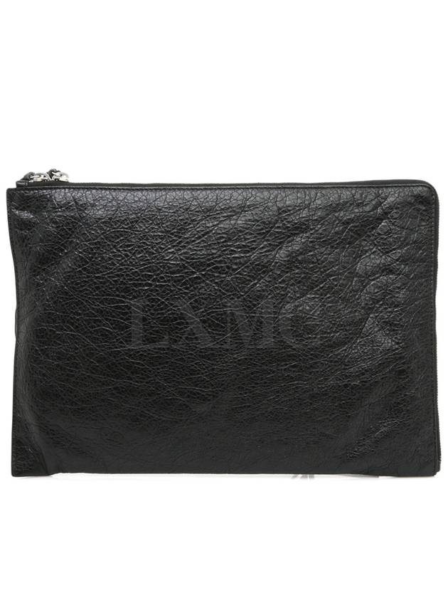 Motor Bag Clutch Black Zipper Pouch 362967 - BALENCIAGA - BALAAN 3