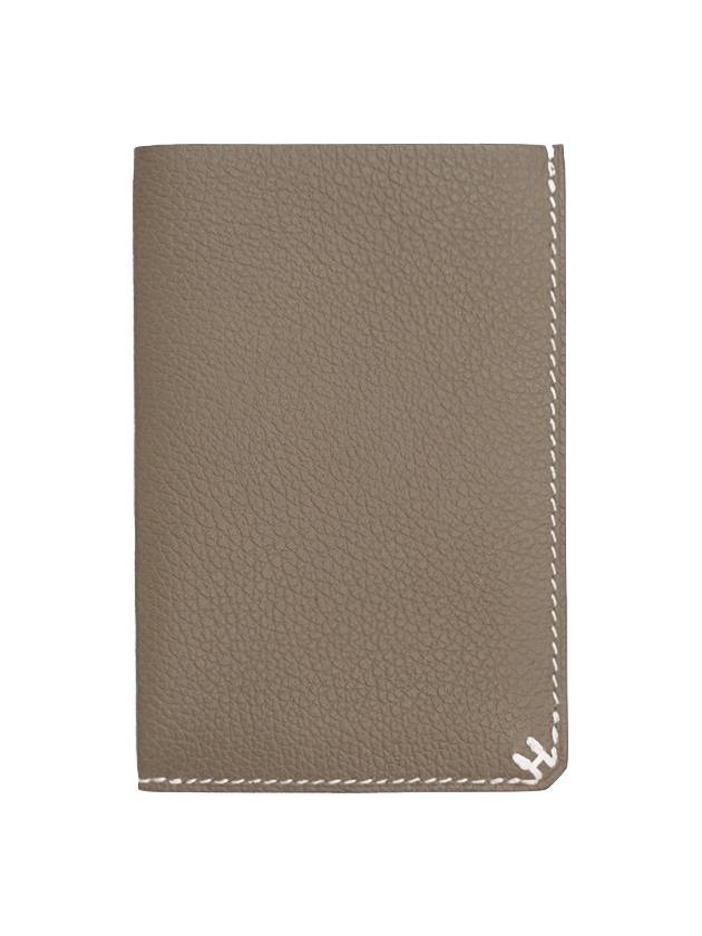 H Sellier 3CC Card Wallet Grey - HERMES - BALAAN 4