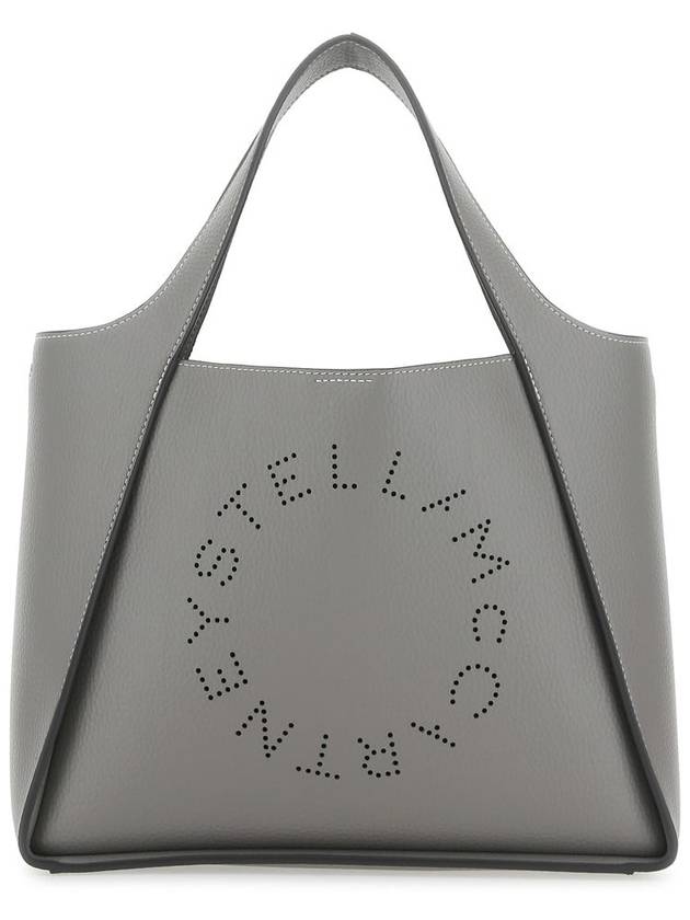 Women's Stella Logo Craney Alter Matt Tote Bag Smoke - STELLA MCCARTNEY - BALAAN 2