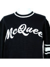 Men's logo pullover round neck knit black knit top 603257 - ALEXANDER MCQUEEN - BALAAN 6