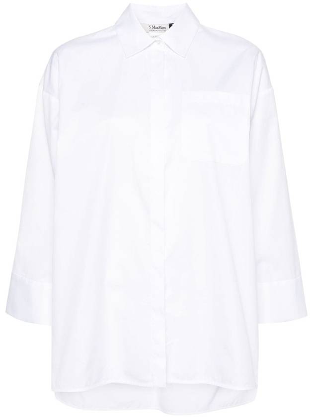 Fano Cotton Shirt White - S MAX MARA - BALAAN 2