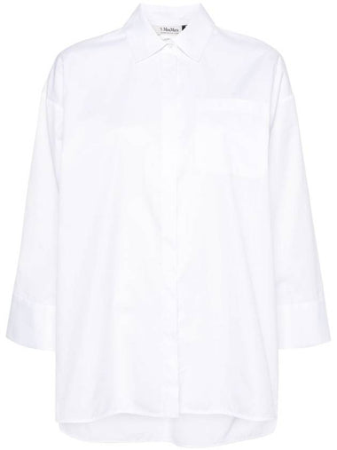 Fano Cotton Shirt White - S MAX MARA - BALAAN 1