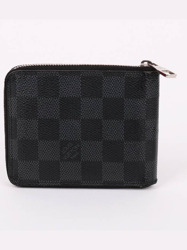 Damier Graphite Zipper Men s Bicycle Wallet - LOUIS VUITTON - BALAAN 4