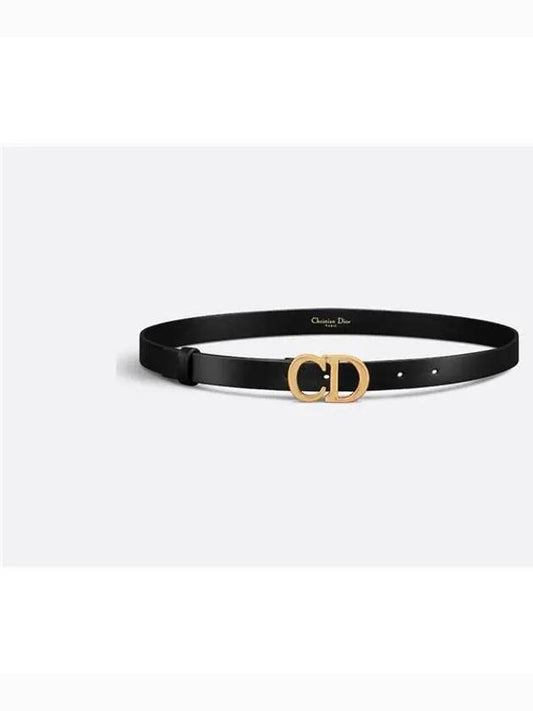 Saddle 20mm Ultrasmooth Calfskin Leather Belt Black - DIOR - BALAAN 2