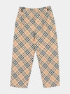 Check Twill Straight Pants Beige - BURBERRY - BALAAN 4