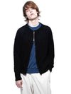 Men s PKZUC BK Punching Knit Zip up Cardigan Black - CHANCE'S NOI - BALAAN 7