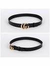 Men's GG Marmont Buckle Belt Black - GUCCI - BALAAN 3