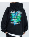 Back painting mixed green hoodie black - MONSTER REPUBLIC - BALAAN 2