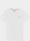 Core Flag Short Sleeve T-Shirt White - TOMMY HILFIGER - BALAAN 5