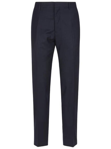 NIGHT BLUE WOOL PANTS HTR004WV0023430 - AMI - BALAAN 1