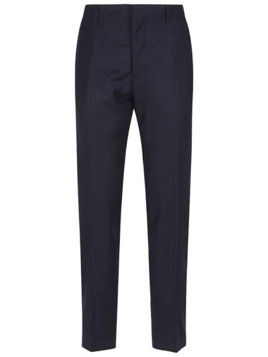 NIGHT BLUE WOOL PANTS HTR004WV0023430 - AMI - BALAAN 1