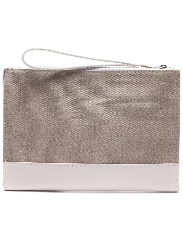 Sense Zipper Clutch Bag Beige White - CHLOE - BALAAN 5