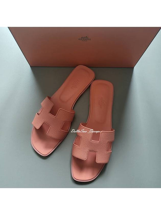 Oran Sandals Slippers Orange Joy - HERMES - BALAAN.