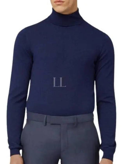 Lyd Merino Wool Turtleneck Navy - J.LINDEBERG - BALAAN 2