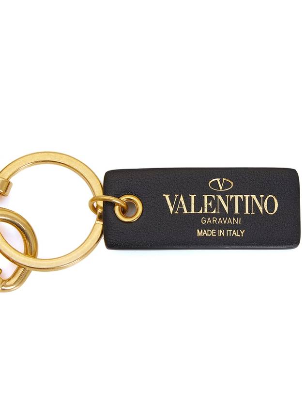 V Logo Signature Key Holder Gold - VALENTINO - BALAAN 9