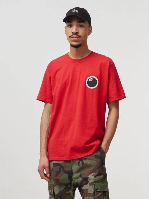 8 ball dot logo short sleeve t shirt red 1904646 - STUSSY - BALAAN 4