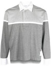 long sleeve polo shirt MJP115A02212 - THOM BROWNE - BALAAN 1