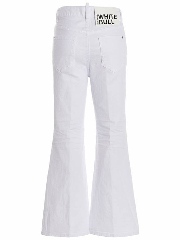 Crop Wide Jeans White - DSQUARED2 - BALAAN 3