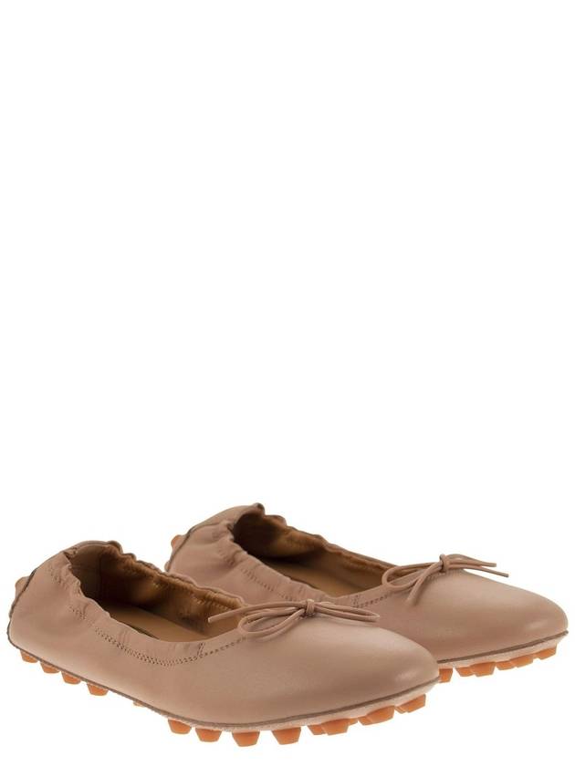 Leather Bubble Ballerina Pink - TOD'S - BALAAN 5