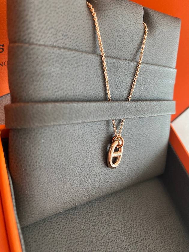 Small Farandole Pendant Necklace Rose Gold - HERMES - BALAAN 3