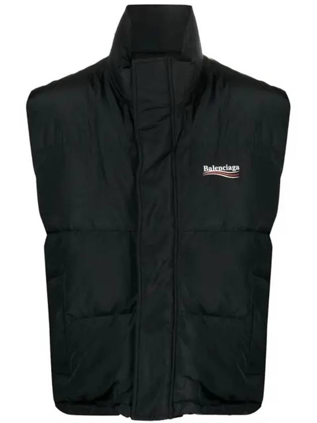 Cocoon Logo Print Padded Vest Black - BALENCIAGA - BALAAN 2