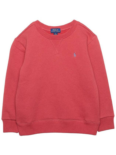 Kids Logo 322799359 025 RED Brushed Long Sleeve Sweatshirt - POLO RALPH LAUREN - BALAAN 1