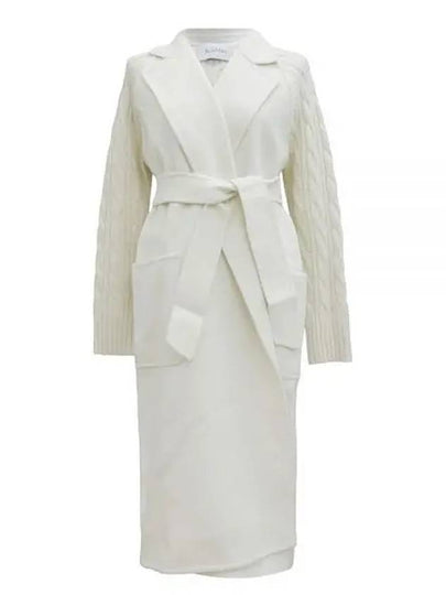 Hello Cashmere Wool Single Coat White - MAX MARA - BALAAN 2