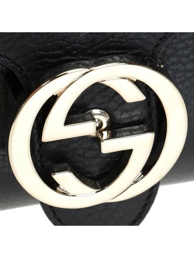 GG Interlocking Chain Mini Shoulder Bag Black - GUCCI - BALAAN 8