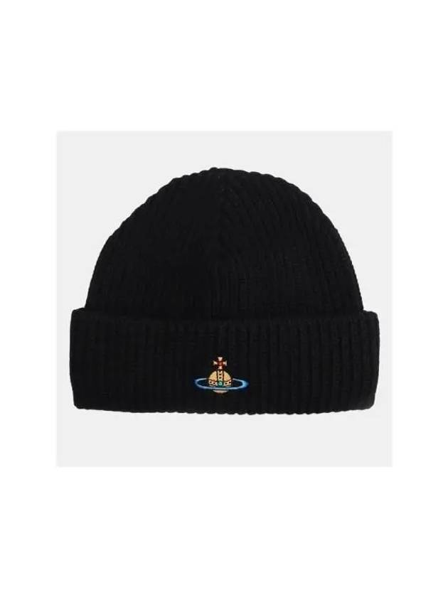 ORB Logo Sporty Beanie Black - VIVIENNE WESTWOOD - BALAAN 4