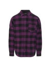 Classic Logo Over Long Sleeve Shirt Purple - PALM ANGELS - BALAAN 2