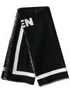 Men's Two-tone Wool Muffler Black - ALEXANDER MCQUEEN - BALAAN.