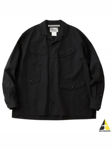 white MOUNTAINEERING OPEN COLLAR SHIRT WM2371105 BLACK - WHITE MOUNTAINEERING - BALAAN 1