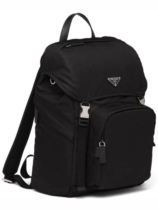 Re nylon triangle logo backpack - PRADA - BALAAN 1