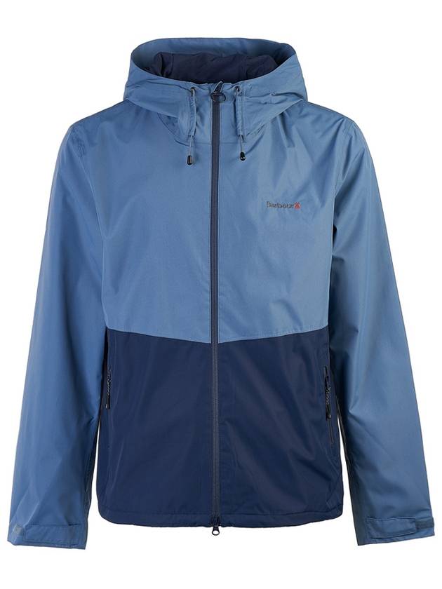 Logo Hiker Hooded Jacket Blue - BARBOUR - BALAAN 2