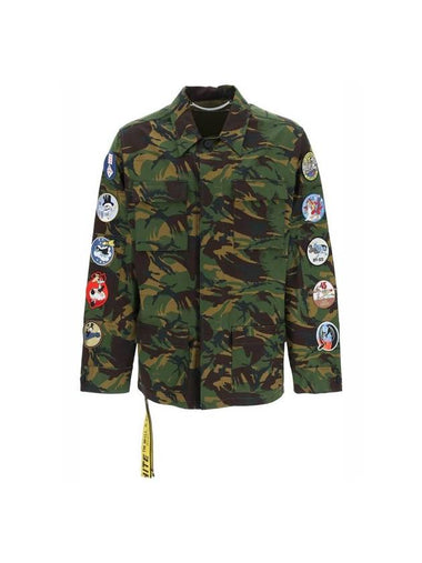 Men's Camouflage Safari Jacket Green - OFF WHITE - BALAAN 1