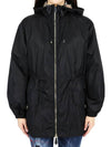 Nylon Lightweight Hooded Jacket Black - BURBERRY - BALAAN 3