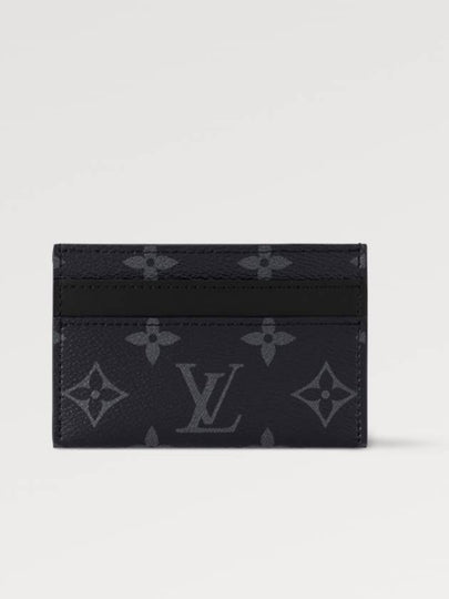 Monogram Eclipse Double Card Wallet Black - LOUIS VUITTON - BALAAN 2