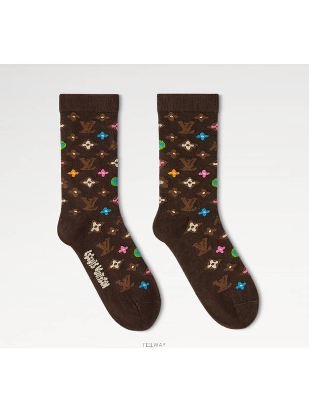 M7526M Monogram Craggy Socks - LOUIS VUITTON - BALAAN 3