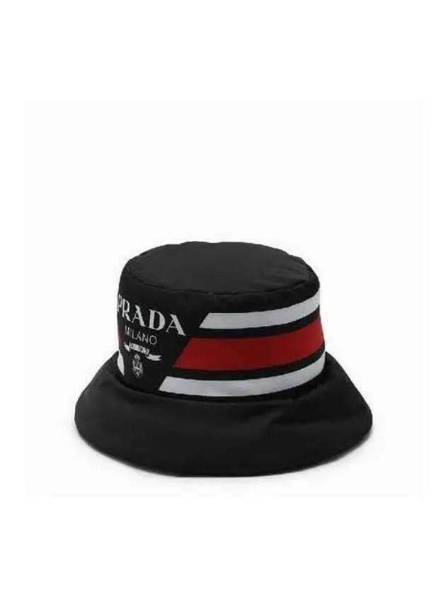 Logo Re-Nylon Bucket Hat Red Black - PRADA - BALAAN 3