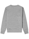 Face Logo Patch Cotton Sweatshirt Grey - ACNE STUDIOS - BALAAN 4