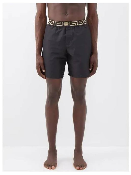 Men s Medusa Logo Banding Swim Shorts Black ABU01023 A232415 - VERSACE - BALAAN 1