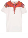 Red Wing Print Short Sleeve T-Shirt White - MARCELO BURLON - BALAAN 2