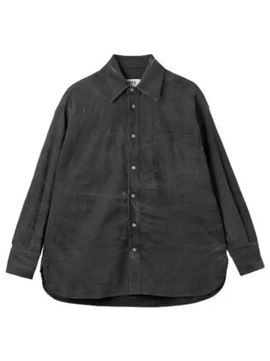 MM6 Denim Overshirt Black Shirt - MAISON MARGIELA - BALAAN 1