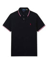 Custom slim fit mesh polo shirt black red - POLO RALPH LAUREN - BALAAN 2