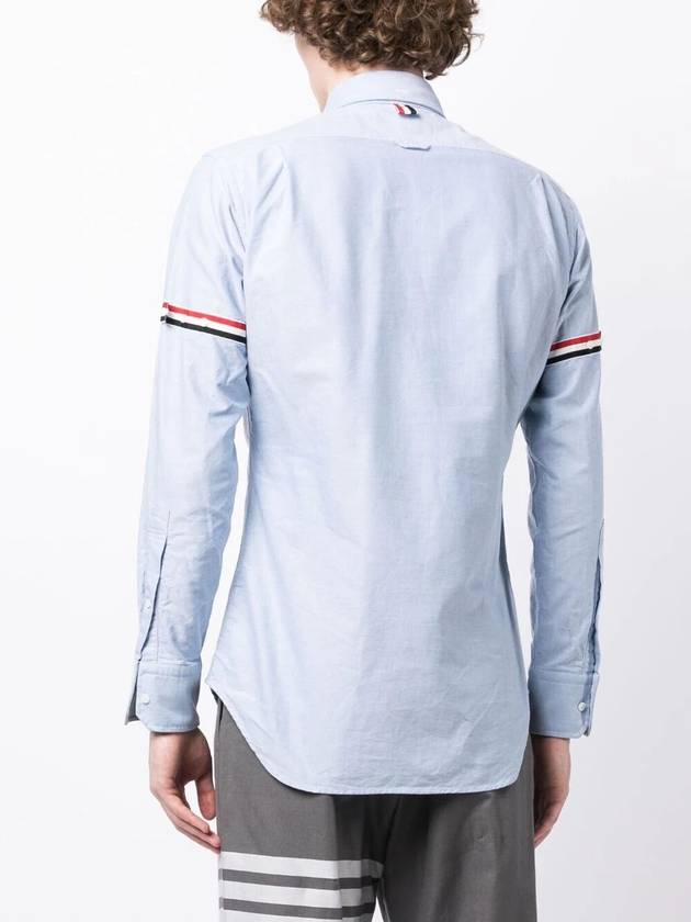 Armband Oxford Long Sleeve Shirt Light Blue - THOM BROWNE - BALAAN 3