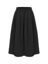 Calate Long Pleated Skirt Black - CALLAITE - BALAAN 1